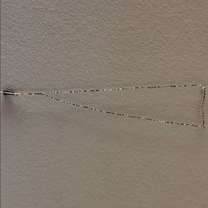 Gorjana black onyx beaded long necklace